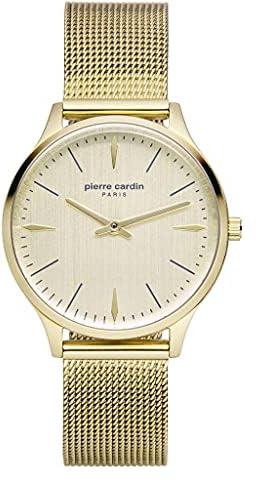 Pierre Cardin Women's Gold Dial Stainless Steel Band Watch - PC902282F14