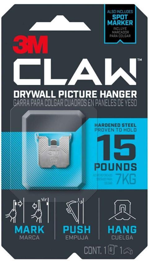 3M Claw Steel Drywall Picture Hanger