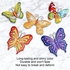 5 Pcs Metal Butterfly Outdoor Decoration, Garden 3D Color Wall Sculpture Hanging for Outdoor Garden Fence Patio Bedroom Office Home Living Room