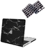 RDN MacBook Pro Retina 13 Inch Model: A1502 & A1425 Release 2015/2014/2013/2012 Plastic Hard Shell Case Cover & US Layout Keyboard Black Marble