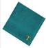 BYFT - Daffodil (Turquoise Blue) Monogrammed Face Towel (30 x 30 Cm - Set of 6) - 500 Gsm Golden Thread Letter "T"- Babystore.ae