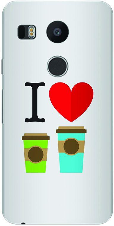Stylizedd Google Nexus 5X Slim Snap Case Cover Matte Finish - I love coffee