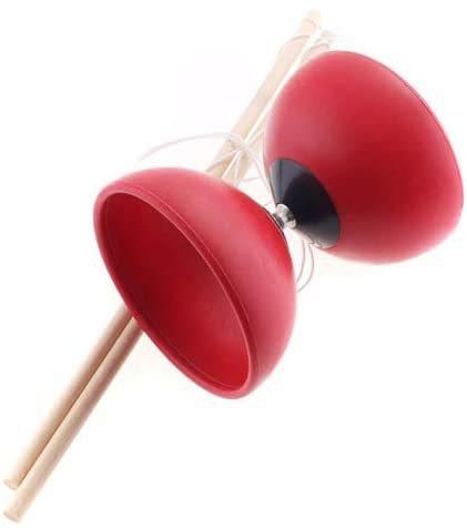 Jmd Diabolo Juggling Yoyo Beach Red With Handsticks String