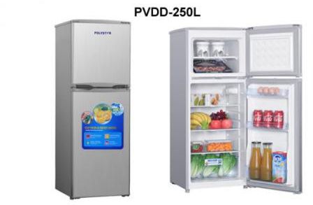 250L Direct Fast Cooling Double Door Top Mount Refrigerator With Key Lock