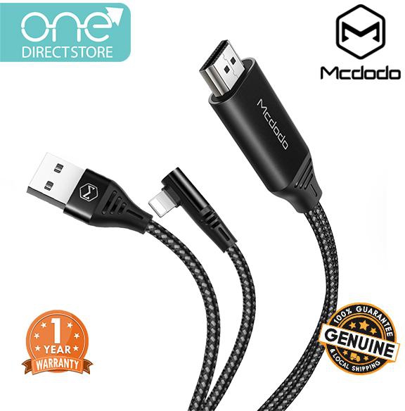 Mcdodo Lightning To HDMI Cable 2M - CA640 (Black)
