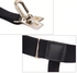 Mens Shirt Stay Garters Elastic Suspender Belt - Black