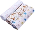 3-Piece Printed Baby Swaddle Set