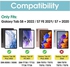 جراب Galaxy Tab S8 Plus / S7 Plus 12.4 "2022 2020 مع حامل قلم S ، حافظة رفيعة واقية واقية لهاتف X800 / X806 / T970 / T975 / T976 / T978 - أحمر