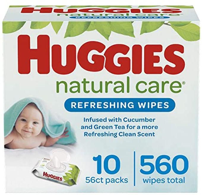Huggies Natural Care Refreshing Baby Wipes, Scented 10 Flip Top 560