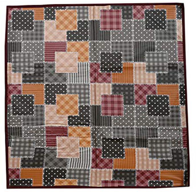 Checkered Bed Server Food Mat Multicolour 90x90 centimeter