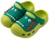 Summer Kids Baby Sandals Children Dinosaur Beach Slippers Holes Breathable Shoes Green