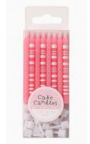 Talking Tables Pink n Mix Candles Straight Polka
