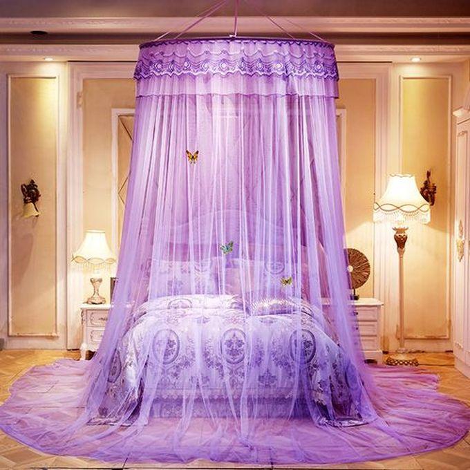 Purple Round Mosquito Net - FREE SIZE