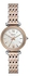 ساعة يد صغيرة تناظرية من الستانلس ستيل بميناء بيضاء للنساء من فوسيل كارلي - ES4649