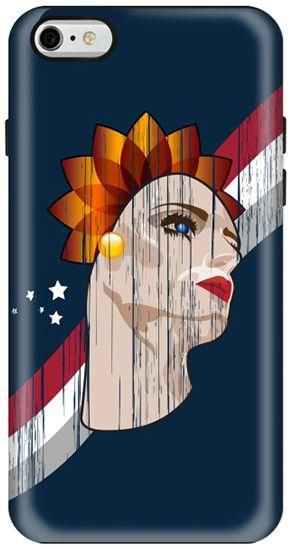 Stylizedd  Apple iPhone 6 Plus Premium Dual Layer Tough case cover Gloss Finish - Lady Liberty (Blue)  I6P-T-217
