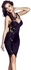 Black Sequin Embellished Sweetheart Midi Dress