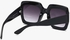 UV Protection Oversized Sunglasses Black/Grey