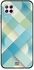 Skin Case Cover -for Huawei Nova 7i Light Blue And Off White Pattern نمط أوف وايت وأزرق فاتح