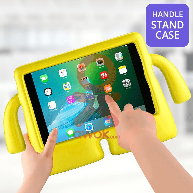 iBuy Thick Foam Shock Proof Soft Handle Stand Case For iPad Air 1, Air 2, Pro 9.7 & New iPad 2017, Yellow
