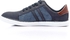 Premoda Mix Round Toe Lace Up Sneakers - Navy Blue