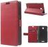 Ozone Litchi Grain Red Stand Case for HTC Desire 510