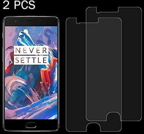 Tempered 2 PCS for Oneplus Three 0.26mm 9H Surface Hardness 2.5D Explosion-proof Tempered Glass Screen Film