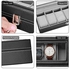ProCase Watch Box Storage Box with 6 Grids, 6 Slots Watch Box Watch Display Box Organiser Watch Box for Men Black