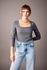 Defacto Woman Smart Casual Slim Fit Square Neck Knitted Long Sleeve T-Shirt