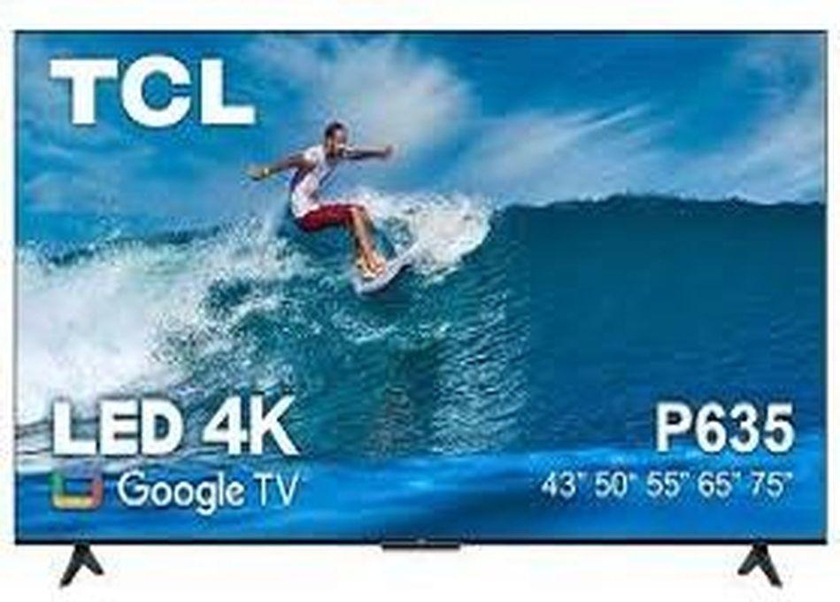 TCL 43” FRAMELESS 4K ULTRA HD GOOGLE TV, VOICE CONTROL, 4K HDR- 43P635
