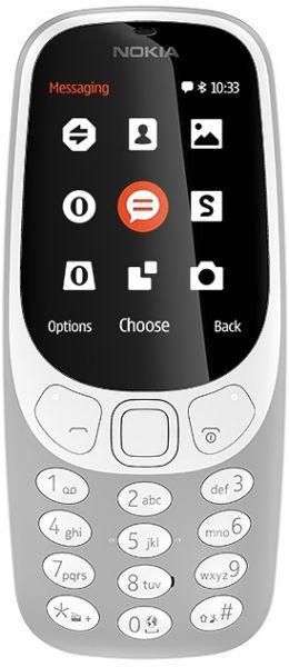 Nokia 3310 2017 Dual SIM - 16MB, 2G, 2 MP, Grey