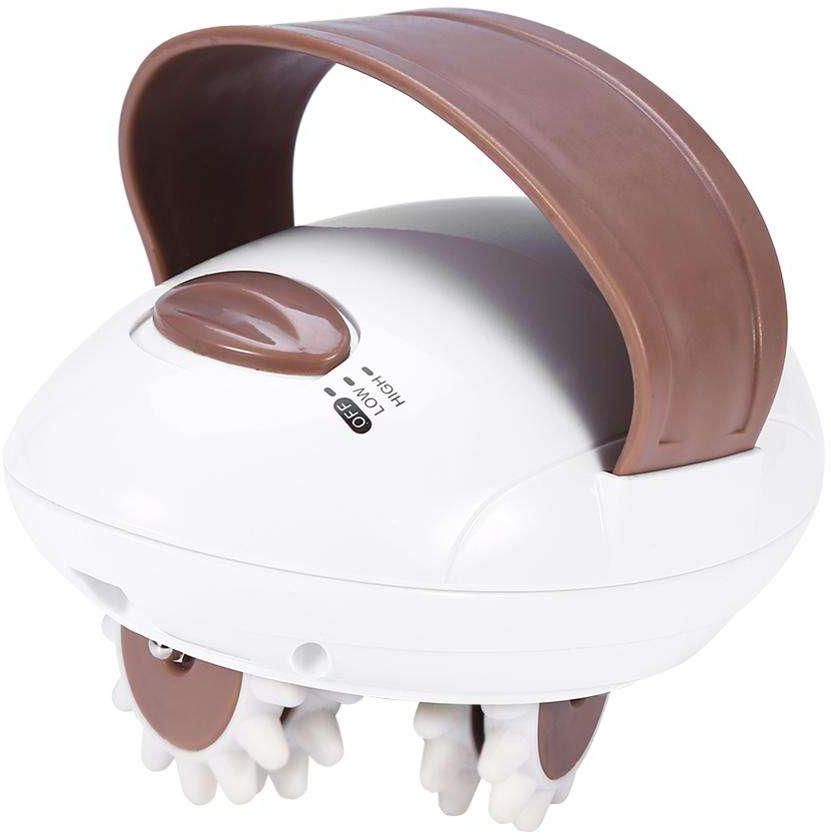 Electric Body Massager, White and Brown - BLM-102