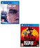 لعبتي الفيديو "Detroit Become Human" ‏+ "Red Dead Redemption 2" (إصدار عالمي) - قتال - بلايستيشن 4 (PS4)