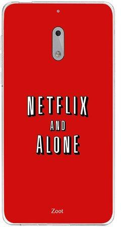 Skin Case Cover -for Nokia 6 Netflix And Alone Netflix And Alone