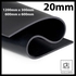 Neoprene Rubber Sheet 20mm Thick Black Color hardness 60 shoreA Chloroprene (CR) Smooth Surface