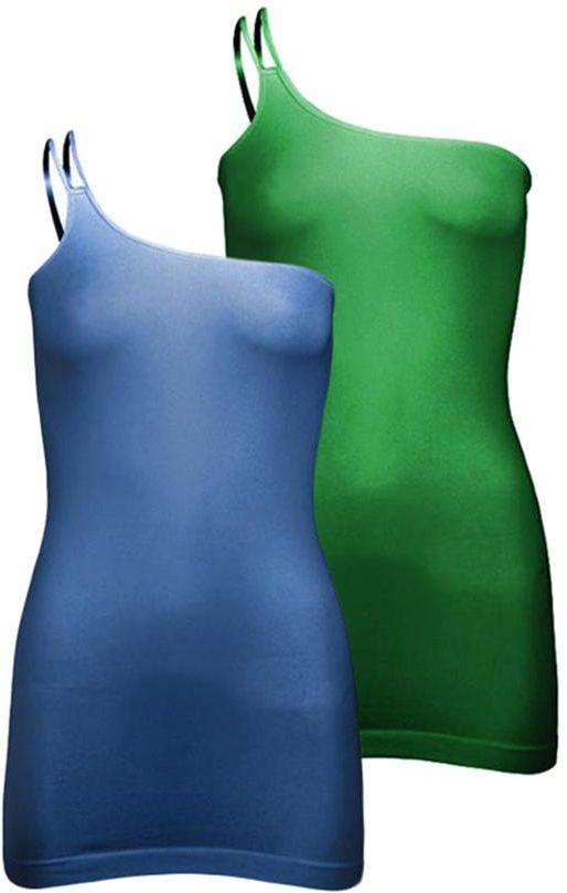 Silvy Set Of 2 Casual Dress For Women - Blue / Green, 2 X-large