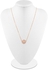 Aiwanto Necklace for Women&#39;s Simple Round Pendant Neck Chain Necklace