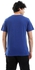 Diadora Men Cotton Printed T-Shirt - Blue
