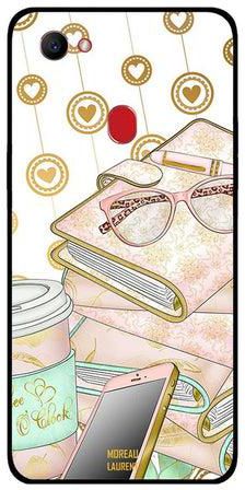 Skin Case Cover -for Oppo F7 Glasses On The Books Glasses On The Books