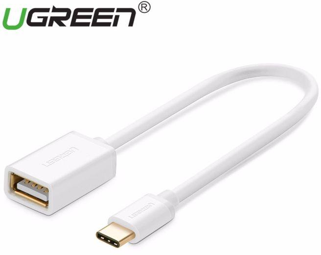 ugreen USB C OTG Cable USB C USB Adapter, Male Type C To Female USB 2.0 A Adapter For Huawei Mate9/mate 10/P9/P10,Xiaomi 5,MAX 2,Samsung S8 Plus, Macbook, LG V20 G5 G6, ,OnePlus 5T, Oneplus 3 (White) LBQ