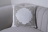 PAN Home Home Furnishings Kingston Embroide FilLED Cushion 45X45 cm- Silver