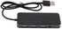 USB2.0 Hub TO 3-Port USB2.0 Splitter&7.1CH Mic/Headset Sound Black