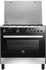 La Germania Freestanding Cooker 90 x 60 cm 5 Burners With Fan Stainless x Black 9M10GRB1XAWW