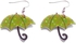 Umbrella Printing Drop Earrings For Women-Multi Color