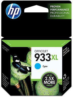 HP High Yield Ink Cartridge, Cyan [CN055AE 933XL]