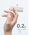 Mini Portable Power Bank Charger With Type-C Connector 5000mAh, Compatible With USB C Phones, Sam-sung, iPhone 15 & Many More - White