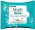 Simple Daily Skin Detox Clear & Matte Cleansing Wipes 25 Pieces, Clear + Matte