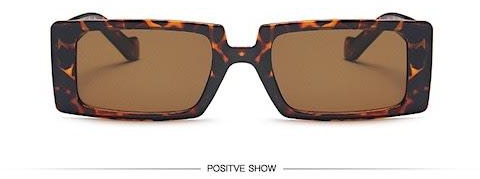 Vintage Retro Sunglasses - Brown Leopard