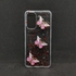 Transparent Glitter Back Cover Butterfly For Oppo A95 /F19 /A74 4G - Red
