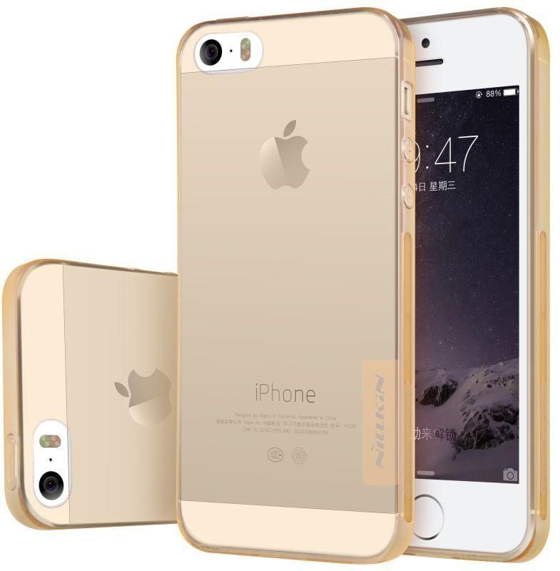 NILLKIN NATURE TPU BACK COVER CASE FOR IPHONE SE , IPHONE 5S GOLD
