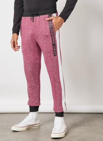 Regular Fit Joggers Pink/White